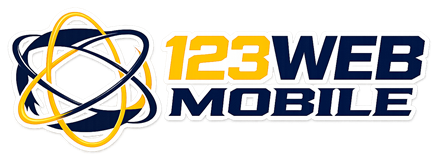 123 Web Mobile logo (dark)